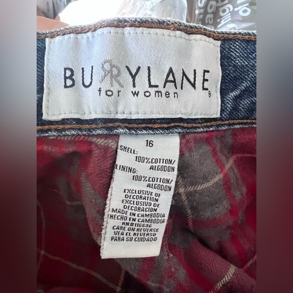 Burry Lane Lined Mom Jeans in Medium Wash Size 16 - Picture 5 of 5